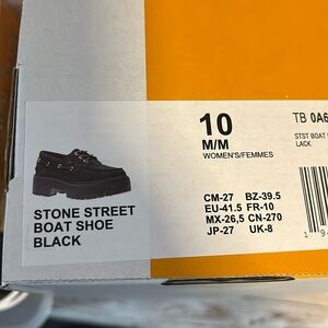Timberland Stone Street Boat Shoe - Black 10